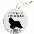 Mirage Pet Products Round Breed Specific Christmas Ornament Cocker Spaniel ORN-R-B28